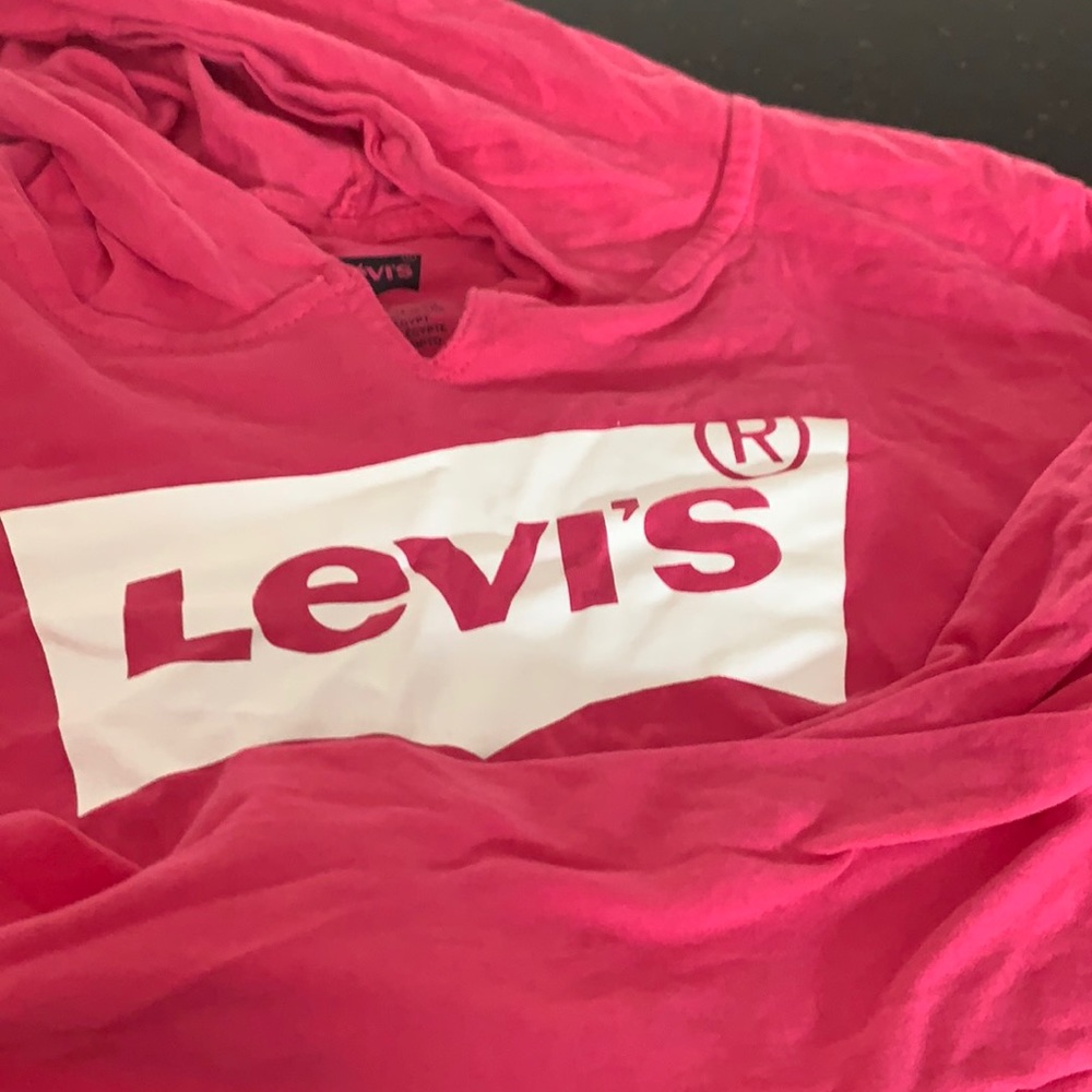 Children’s Levi’s Pink Hoodie Size XL - Picture 2 of 4